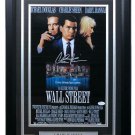 Charlie Sheen Signed Framed 11x17 Wall Street Movie Poster Photo JSA