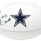 Ezekiel Elliot Signed Dallas Cowboys Logo Football BAS