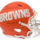 Nick Chubb Signed Browns AMP Full Size Speed Authentic Helmet Dawg Pound JSA