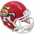 Joe Montana Signed San Francisco 49ers Riddell Mini Speed AMP Helmet JSA