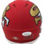 Joe Montana Signed San Francisco 49ers Riddell Mini Speed AMP Helmet JSA