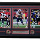 Brady Edelman Gronkowski Framed 35x18 Patriots Super Bowl LIII Moments Collage