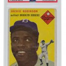 Jackie Robinson 1954 #10 Topps Brookyln Dodgers Card Slabbed PSA Good 2