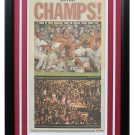 Philadelphia Phillies Framed October 30 2008 Philadelphia Inquirer Cover Page