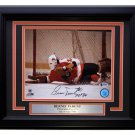 Bernie Parent Signed Framed 8x10 Philadelphia Flyers Dive Photo HOF 84 BAS