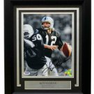 Ken Stabler Signed Framed 8x10 Oakland Raiders Spotlight Photo PSA
