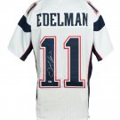 Julian Edelman Signed Custom White Pro-Style Football Jersey BAS