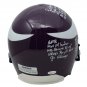Paul Krause Signed Full Size Vikings Throwback Rep Helmet Multi Inscribed JSA