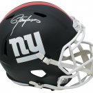 Lawrence Taylor Signed NY Giants Full Size Matte Black Speed Replica Helmet JSA