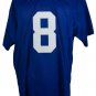Daniel Jones Signed Custom Blue Pro-Style Football Jersey BAS
