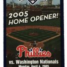Philadelphia Phillies Apr 4 2005 Home Opener Ticket
