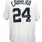 Miguel Cabrera Signed Tigers Majestic Cool Base White Baseball Jersey JSA