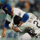 Nolan Ryan Signed Rangers 8x10 Fight Photo JSA+Ryan Holo