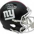 Lawrence Taylor Signed Giants FS Matte Black Speed Rep Helmet Bad MFer PSA/DNA