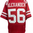 Kwon Alexander Signed Red Pro-Style Custom Football Jersey JSA