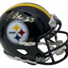 Minkah Fitzpatrick Signed Pittsburgh Steelers Mini Speed Rep Helmet JSA
