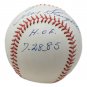 Enos Slaughter St. Louis Cardinals Signed American League Baseball HOF Insc BAS