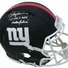 Lawrence Taylor Signed Giants FS Matte Black Auth Speed Helmet  Bad MFer PSA/DNA