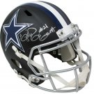 Ezekiel Elliott Signed Cowboys Full Size Speed Replica Matte Black Helmet BAS