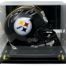 Alejandro Villanueva Signed Steelers FS Replica Helmet Insc. w/Acrylic Case BAS