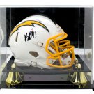 Keenan Allen Signed Chargers Color Rush Mini Speed Replica Helmet BAS w/ Case