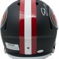 Joe Montana Signed 49ers Full Size Matte Black Speed Replica Helmet JSA