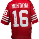 Joe Montana Signed Red Custom Pro-Style Football Jersey JSA ITP