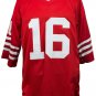 Joe Montana Signed Red Custom Pro-Style Football Jersey JSA ITP