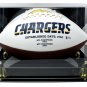 Keenan Allen Signed Los Angeles Chargers Logo Football BAS w/Case