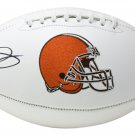 Odell Beckham Jr Signed Cleveland Browns Logo Football JSA