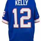 Jim Kelly Signed Custom Blue Football Jersey JSA