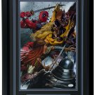 Wolverine Enemies 11x17 Framed Lithograph Signed By Greg Horn JSA