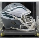 Brandon Graham Signed Eagles FS Amp Speed Rep Helmet Strip Sack JSA w/Case