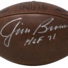 Jim Brown Signed Official Vintage NFL Duke Football HOF 71 BAS