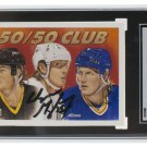 Wayne Gretzky Signed 1991-92 Upper Deck #45 50/50 Club Card Slabbed SGC Auth