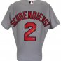 Red Schoendienst Signed Cardinals Authentic Majestic Gray Jersey BAS