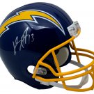 Keenan Allen Signed Chargers Full Size 74-87 Throwback Replica Helmet BAS