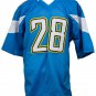 Melvin Gordon Signed Custom Light Blue Pro-Style Football Jersey JSA
