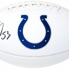 Darius Leonard Signed Indianapolis Colts Full Size NFL Logo Football JSA