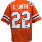 Emmitt Smith Signed Custom Orange College Football Jersey JSA+Prova Hologram