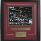 Michael Jordan Bulls Framed 8x10 1988 Slam Dunk Contest Photo w/ Laser Signature