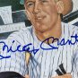 Mickey Mantle Yankees Signed LE/1000 Career Record 14x21 Print BAS