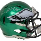 Carson Wentz Signed Eagles Chrome Speed Replica Mini Helmet Fanatics