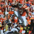 Kareem Hunt Signed 16x20 Kansas City Chiefs Hurdle Photo SI COA