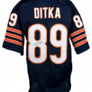 Mike Ditka Signed Custom Blue Pro-Style Football Jersey JSA
