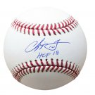 Chipper Jones Atlanta Braves Signed MLB Baseball HOF INSC w/ Free Ball Cube JSA