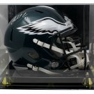 Fletcher Cox Signed Eagles Full Size Speed Replica Helmet JSA w/ Display Case