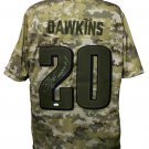 Brian Dawkins Signed Philadelphia Eagles Salute To Service Nike Jersey Insc JSA