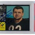 Mike Ditka Signed 1962 #17 Topps Bears Rookie Card Slabbed HOF 88 PSA/DNA