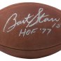 Bart Starr Signed Official NFL Wilson Football HOF 77 Inscribed BAS LOA